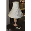 Image 1 : VINTAGE ONYX PINK LAMP 27 INCH TALL