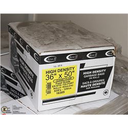 CASE OF 125 - 36" X 50" CLEAR FOOD GRADE GARBAGE