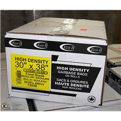 CASE OF 400 - 30" X 38" CLEAR FOOD GRADE GARBAGE