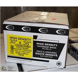 CASE OF 400 - 30" X 38" CLEAR FOOD GRADE GARBAGE