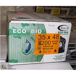 CASE OF 200 - 35" X 48" BLACK GARBAGE BAGS