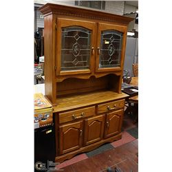 OAK HUTCH 50 X 18 X 80