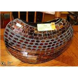GLASS MOSAIC TILE TABLE CENTERPIECE