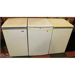 LOT OF 3 WHITE BAR FRIDGES
