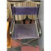 Image 1 : CHROME & PURPLE DIRECTORS CHAIR