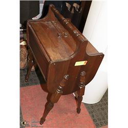 ANTIQUE SEWING KIT 26 INCH TALL