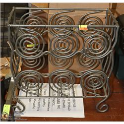 IRON SWIRL DESIGN MAGAZINE RACK