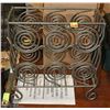 Image 1 : IRON SWIRL DESIGN MAGAZINE RACK