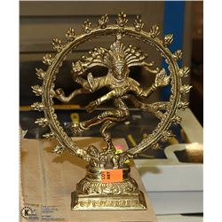 BRASS STATUE ORNAMANT 9 INCH TALL