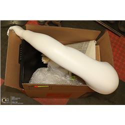 BOX OF ASSORTED MISC, INCLUDING INSIGNIA MONITOR