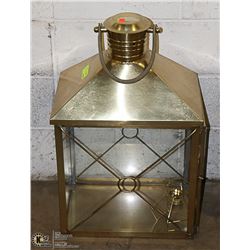LARGE BRASS TEALIGHT LANTERN