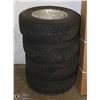 Image 1 : SET OF 4 GOODYEAR WINTER TIRES ON RIMS, 245/70R16