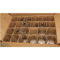 BOX OF 24 NEW BIG ROCK BEER GLASSES