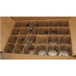 BOX OF 24 NEW BIG ROCK BEER GLASSES