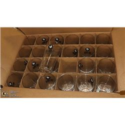 BOX OF 24 NEW BIG ROCK BEER GLASSES