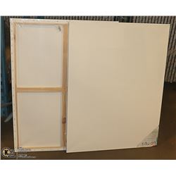 LOT OF 2 ARTISTIC PAINTING CANVASES 30" X 40"