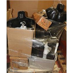 PALLET OF BUST HANGERS
