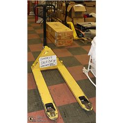 YELLOW PALLET JACK 5,500 LBS.