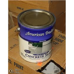 LOT WITH 3 CASES OF 4 GALLON  GREYCONCRETE STAIN