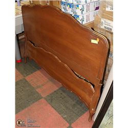 FRENCH PROVINCIAL HEADBOARD AND FOOTBOARD