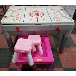KIDS ACTIVITY TABLES/ WITH MATCHING CHAIRS