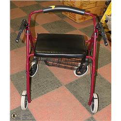 EXTRA WIDE WALKER WITH BRAKES