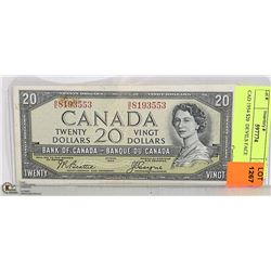 CAD 1954 $20  DEVILS FACE