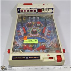 VINTAGE ATOMIC PINBALL TABLE TOP GAME