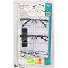 Image 1 : SEMI RIMLESS READING GLASSES FLEX. PLASTIC +1.75