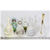 Image 1 : LO OF 7 BELLS CRYSTAL, PORCELIN & GLASS