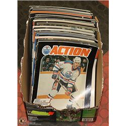 BOX OF 80'S OILERS GOLDEN YEARS PROGRAMS