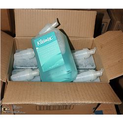 CASE WITH SIX 1LITRE BOTTLES OF FOAM HAIR & BODY