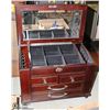 Image 1 : LARGE 7 DRAWER WOODEN JEWELRY BOX