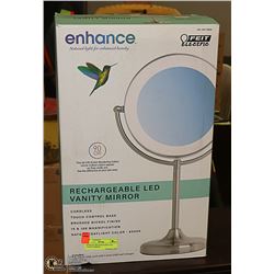 ENHANCE RECHARGEABLE LED VANITY MIRROR