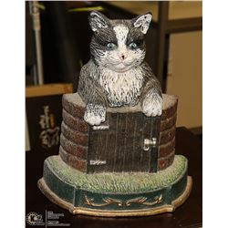 CAST IRON CAT DOOR STOP