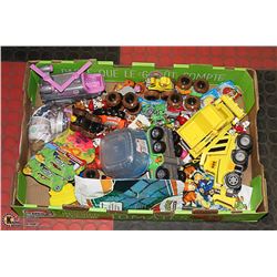 LARGE FLAT OF PAW PATROL ACTION TOYS + FIGURES