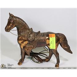 VINTAGE COPPER HORSE LIGHT