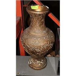 FLOOR VASE WITH RAISED RELIEF DETAIL 21" TALL