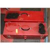 Image 1 : LOT OF 2 RED TOOLBOXES (METAL)