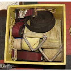 TRACTOR TRAILER LOAD STRAPS AND LADDER BAR