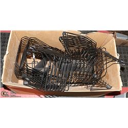 BOX OF 10 ASSORTED METAL FILE ORGANIZERS