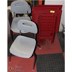 THREE SETS OF 17 X 17 FOLDING TABLES WITH KIDS