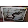 Image 1 : CANVAS BACK DUCKS PICTURE BY WILLIAM. S DE BEER