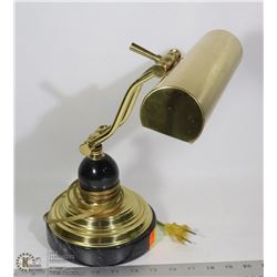 VINTAGE BRASS DESK LAMP W/ MARBLE BASE