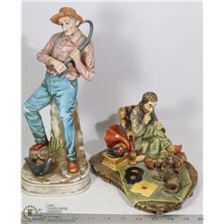 RARE NATURECRAFT 'SERENADE FIGURINE #381+FISHERMAN