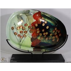 SHOW HOME HAND PAINTER METAL VASE+ STAND