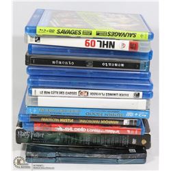 BUNDLE OF BLU RAY DVDS. ELECTRONICS