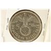 Image 2 : 1938-A GERMAN SILVER 5 MARK WITH SWASTIKA