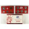 Image 2 : 2000 US SILVER PROOF SET (WITH BOX) CRACK ON