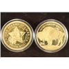Image 2 : 2-GOLD PLATED 1 1/2'' TOKENS